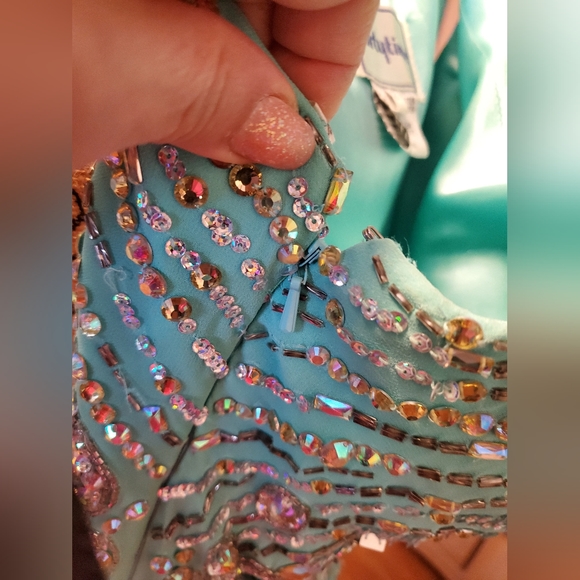 PARTYTIME SEQUINS GEMS GOWN - Picture 8 of 16